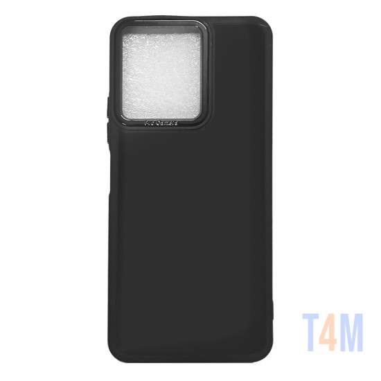 Capa de Silicone para Xiaomi Redmi 13C/Poco C65 Preto